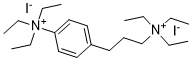 Ammonium, (3-(p-triethylammoniophenyl)propyl)triethyl-, diiodide 63951-16-6